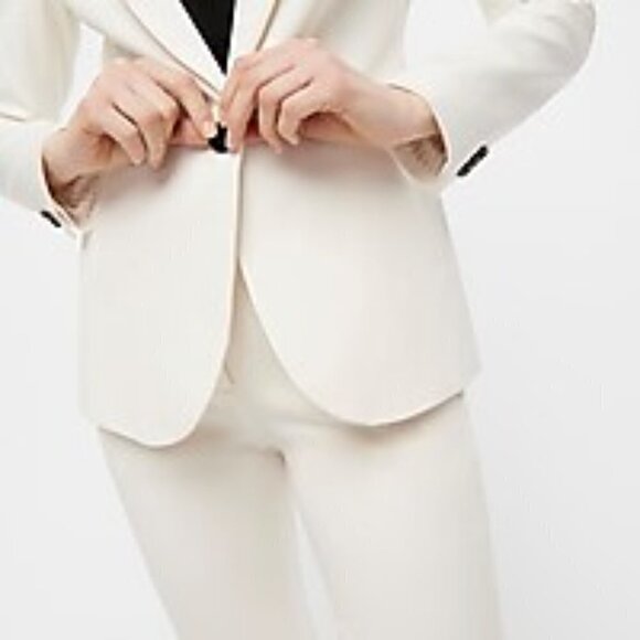J. Crew Parke Blazer Bi-Stretch Cotton H5513 Ivory 0 - Picture 3 of 6